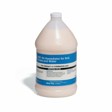 PIG Oil Remediator for Soil, Grass and Water, Remediator, 1 gal. Container CLN950